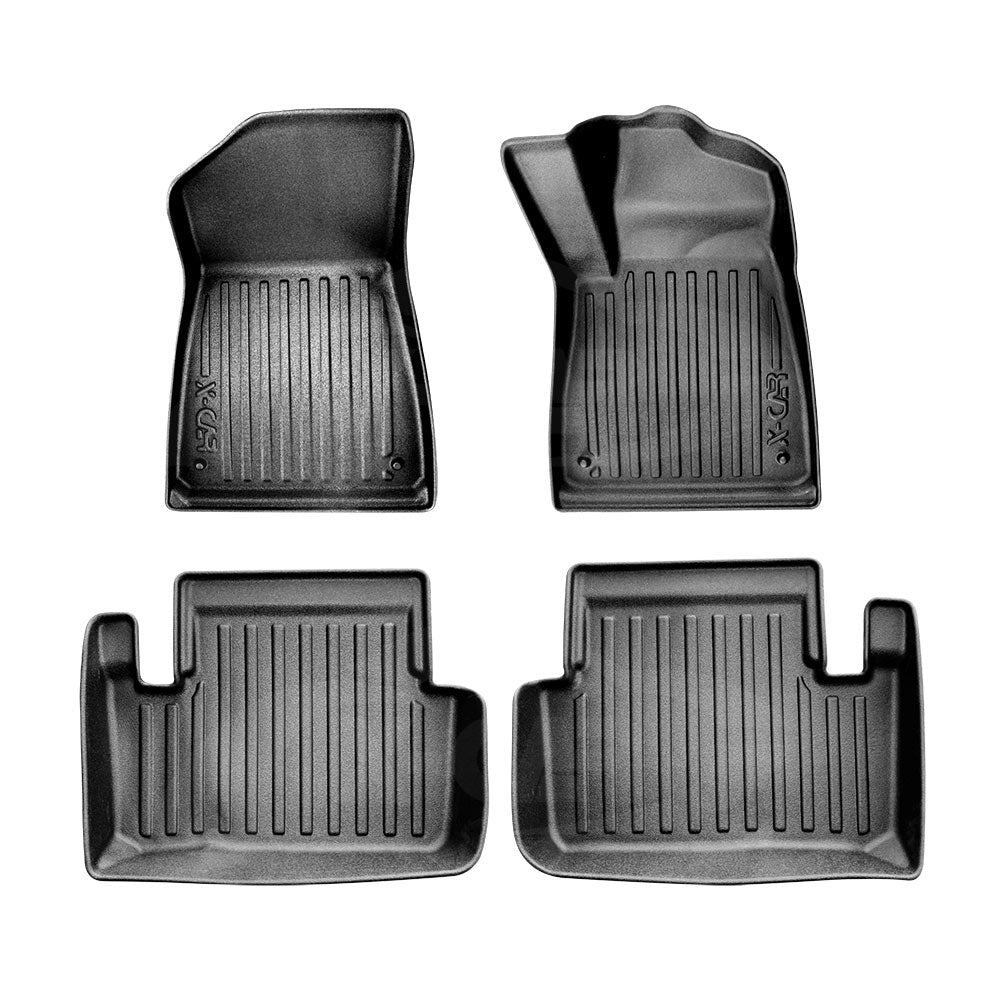 3D Car Mats for Polestar 2 2021-2025 Heavy Duty All Weather Floor Liner Complete Set Front Rear 2 Row Seat