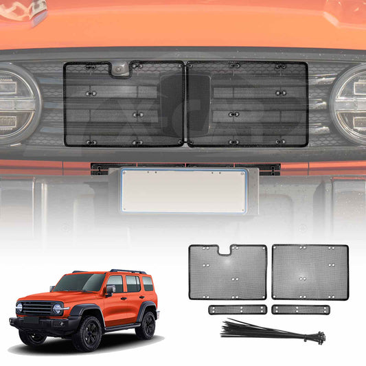 Steel Wire Mesh Front Grille for GWM Tank 300 2023-2025 Styling Decoration Air Inlet Protector Cover Screening Insert Net