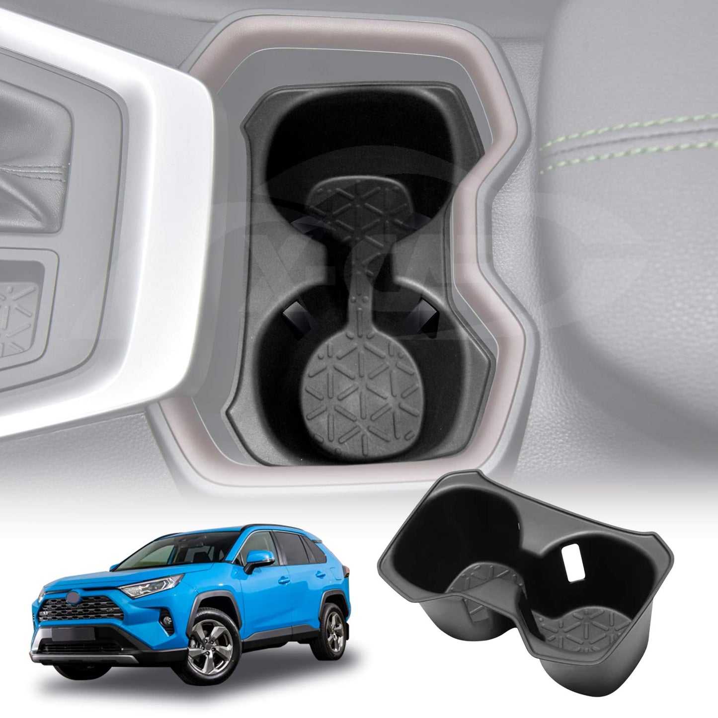 Centre Console Rubber Cup Holder Insert for Toyota RAV4 2019-Onwards Accessories