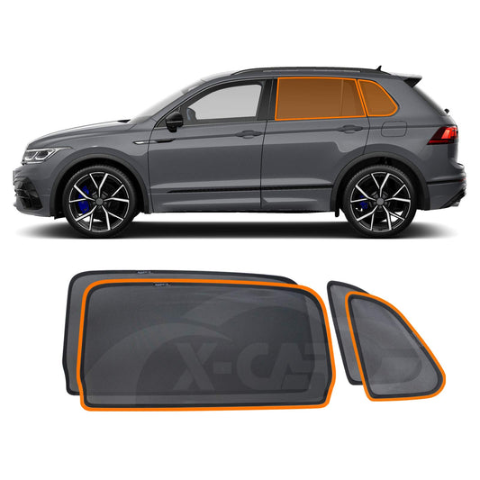 Rear Port Window Sun Shade for Volkswagen VW Tiguan 2016-2024 Car Sun Blind Mesh