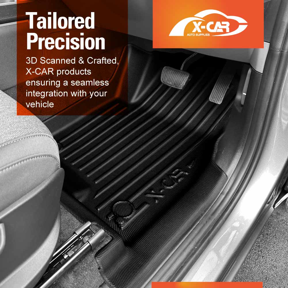 3D Floor Mats for Kia Tasman 2025-Onwards Heavy Duty All Weather Car Carpet Liner Set Accessories