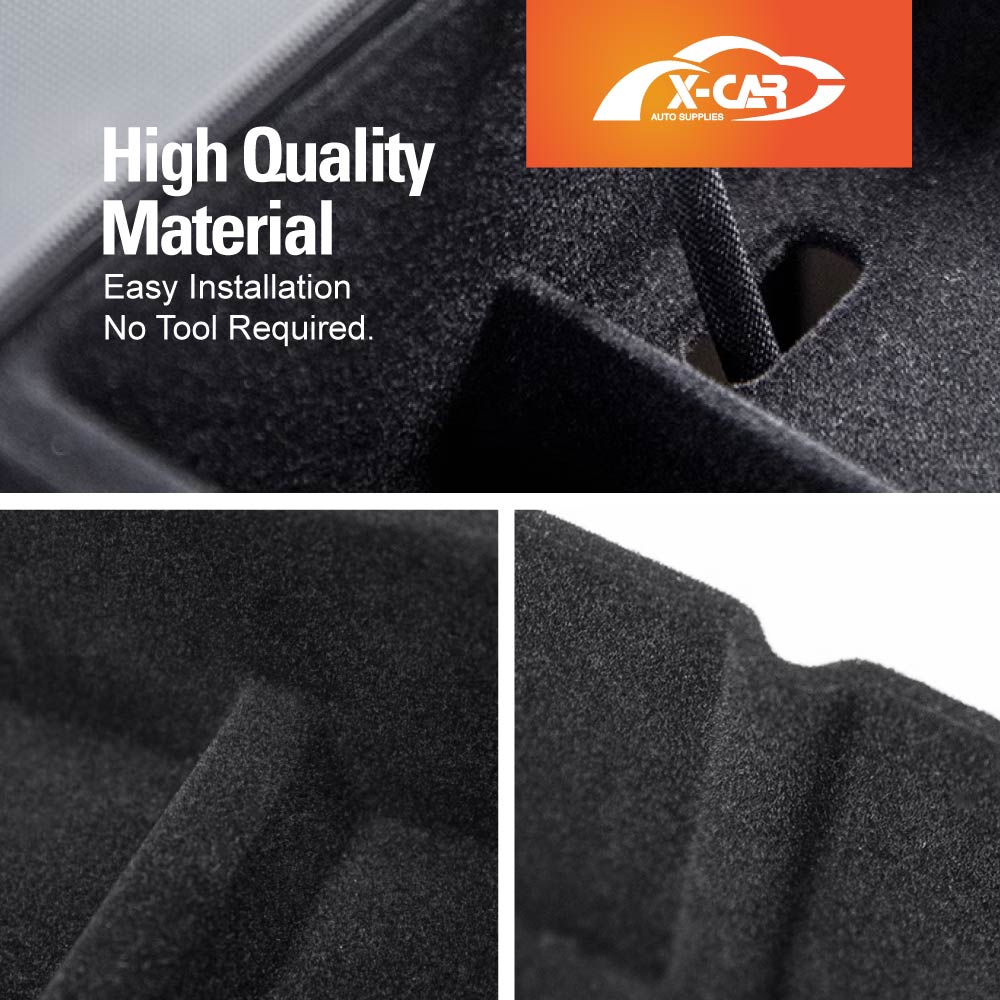 Centre Console Mid Organizer Tray for Tesla Model Y Juniper 2025-Onwards with Flocking liner