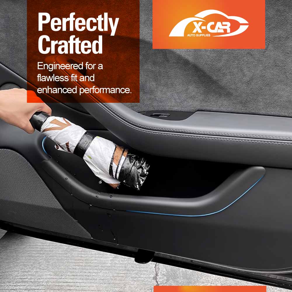 Door Side Storage Box for Tesla Model Y Juniper 2025-Onwards Full Cover Organizer Tray Front & Rear Door Pockets Accessories Set of 4