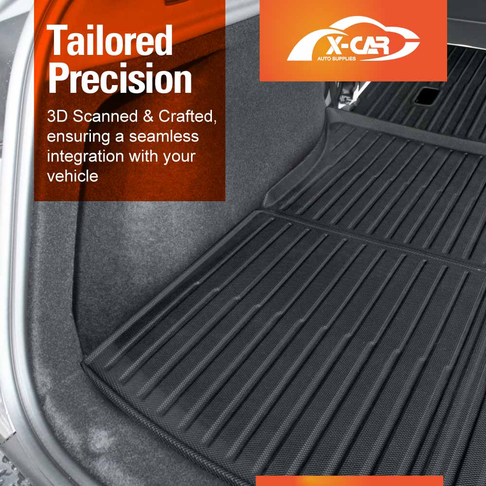 Floor Mats Boot Liners Set for Tesla Model Y Juniper 2025-Onwards All Weather Front Toolbox Cargo Car Trunk Cover Luggage Tray