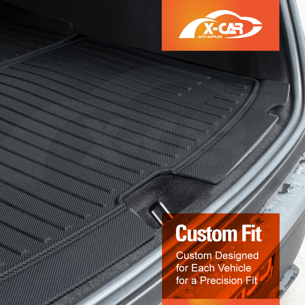 2-In-1 Boot Liners for Tesla Model Y Juniper 2025-Onwards All Weather Heavy Duty Back Seat Cargo Mats Car Trunk Luggage Tray Accessories
