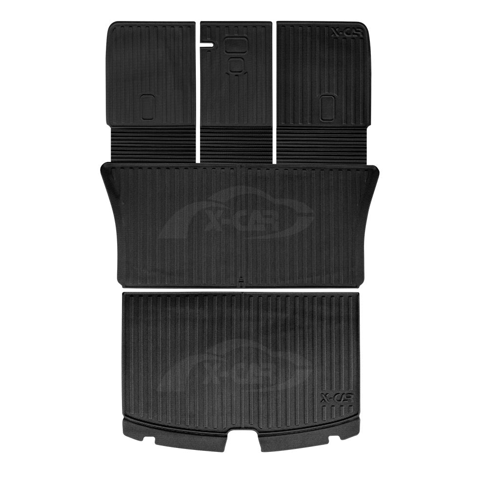 2-In-1 Boot Liners for Tesla Model Y Juniper 2025-Onwards All Weather Heavy Duty Back Seat Cargo Mats Car Trunk Luggage Tray Accessories