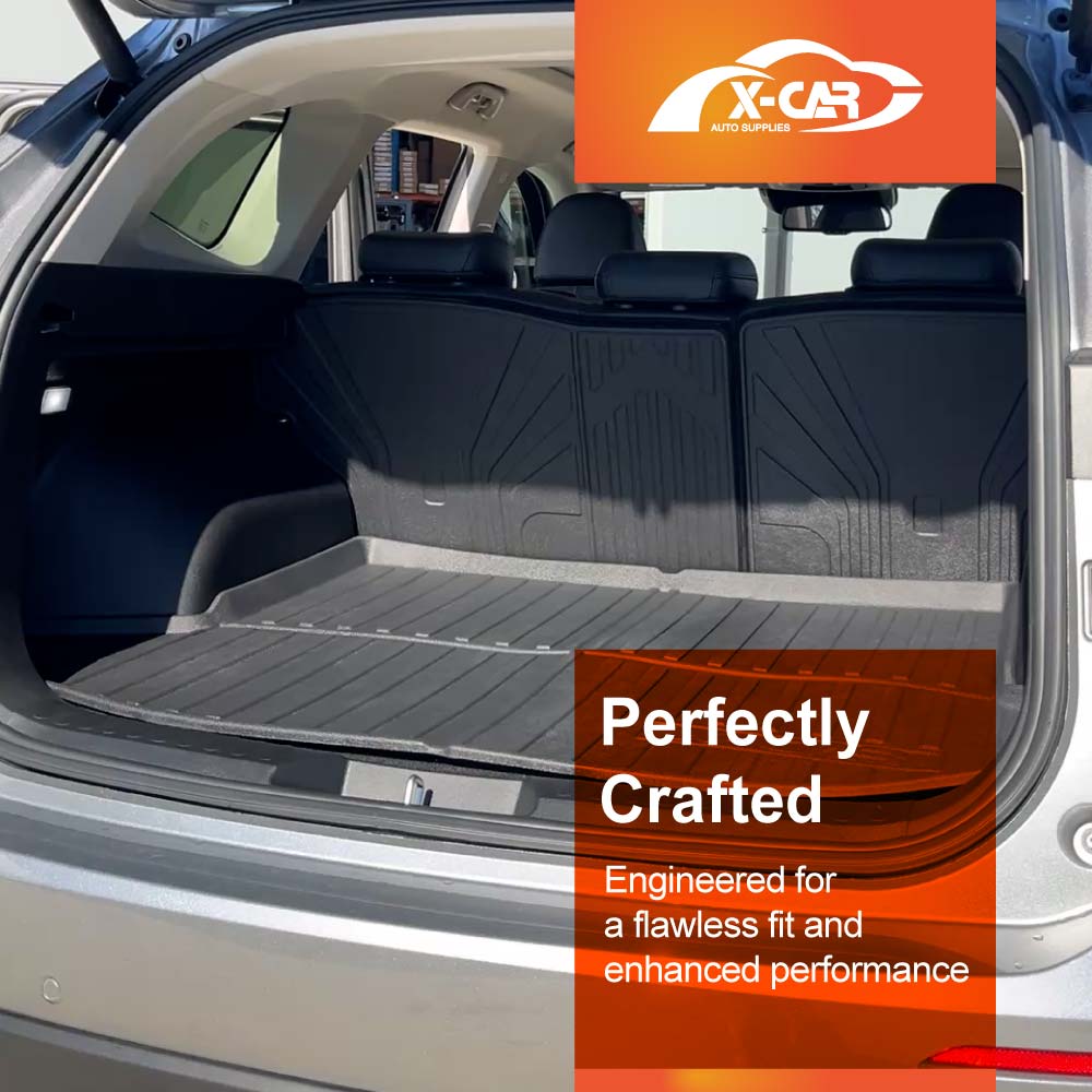 Boot Liner Set for GWM Haval H6/H6 GT 2021-Onwards All Weather Heavy Duty Car Trunk Back Seat Protector Cargo Kick Mats