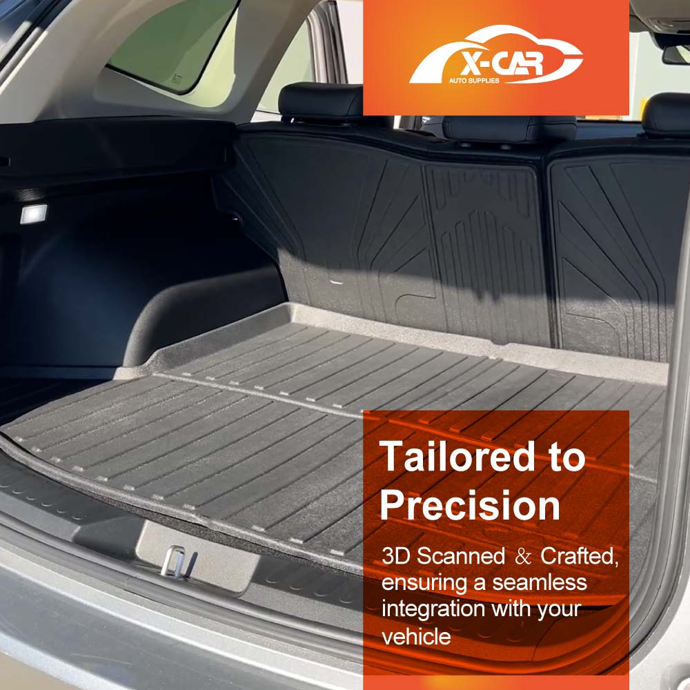 Boot Liner Set for GWM Haval H6/H6 GT 2021-Onwards All Weather Heavy Duty Car Trunk Back Seat Protector Cargo Kick Mats