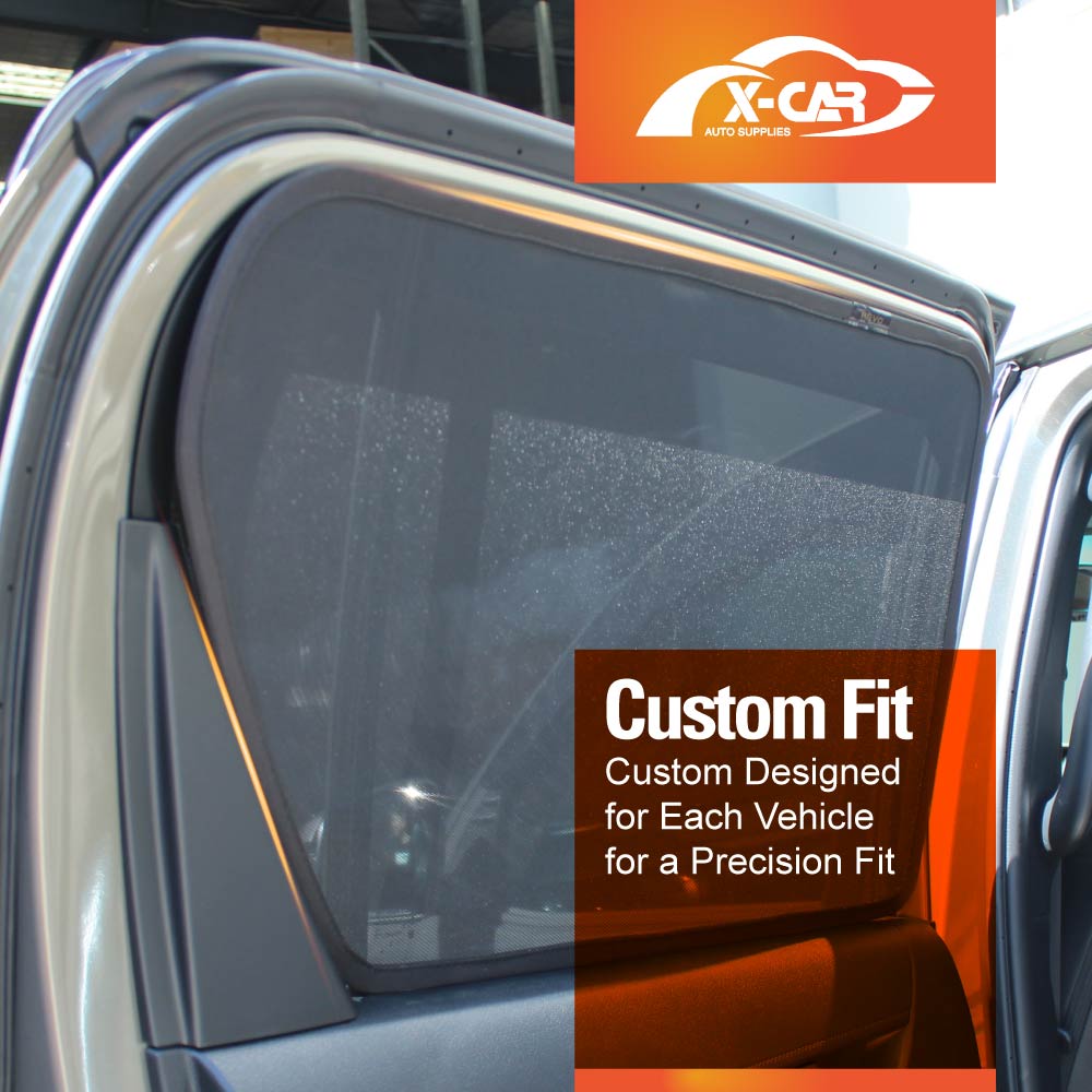 Window Sun Shades for Toyota Hilux Double Cab 2025-Onwards Car UV Protection Windscreen Blind Mesh