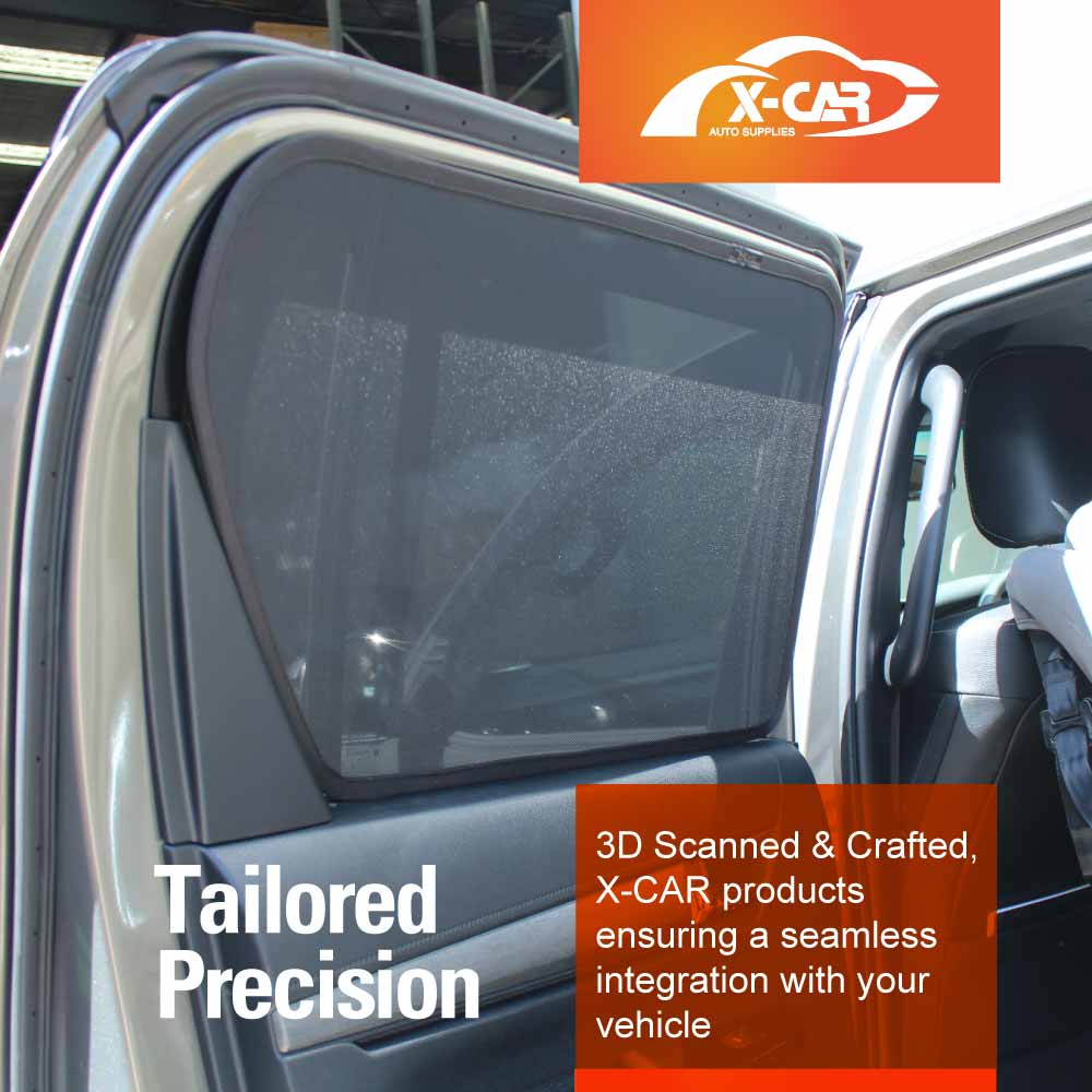 Window Sun Shades for Toyota Hilux Double Cab 2025-Onwards Car UV Protection Windscreen Blind Mesh