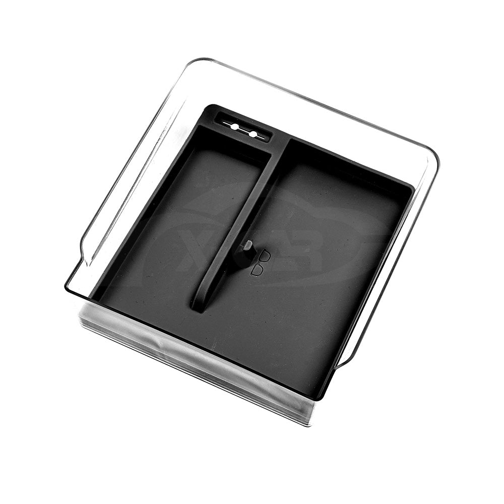 Centre Console Mid Organizer Tray for Tesla Model Y L 6-Seat 2026-Onwards Premium Storage Box Drawer Container with Black Silicone Mat