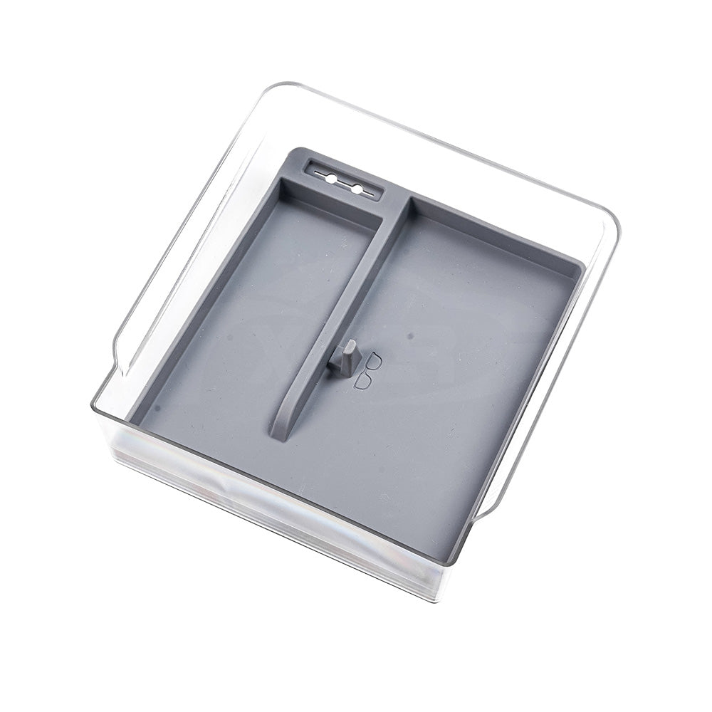 Centre Console Mid Organizer Tray for Tesla Model Y L 6-Seat 2026-Onwards Premium Storage Box Drawer Container with Grey Silicone Mat