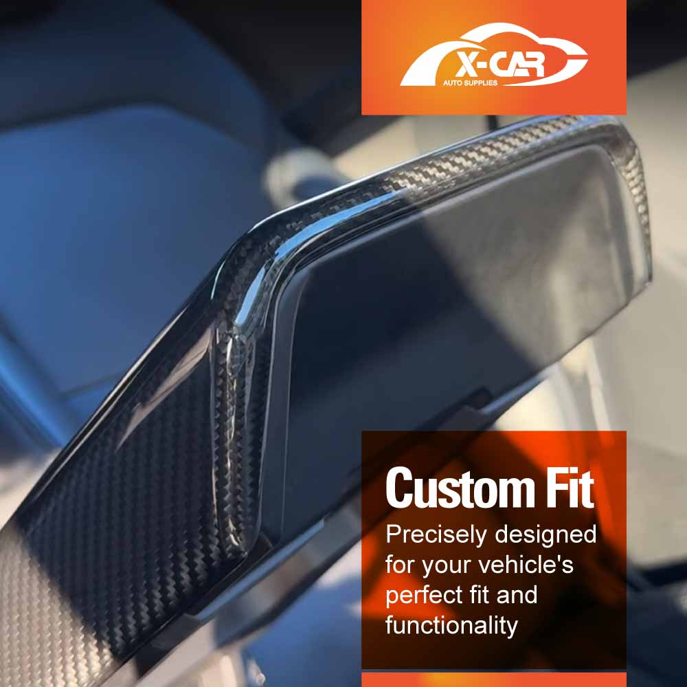 Center Console Armrest Pad Cover for Tesla Model Y L 6-Seat 2026-Onwards Carbon Fiber Style Interior Decoration Protector Accessories