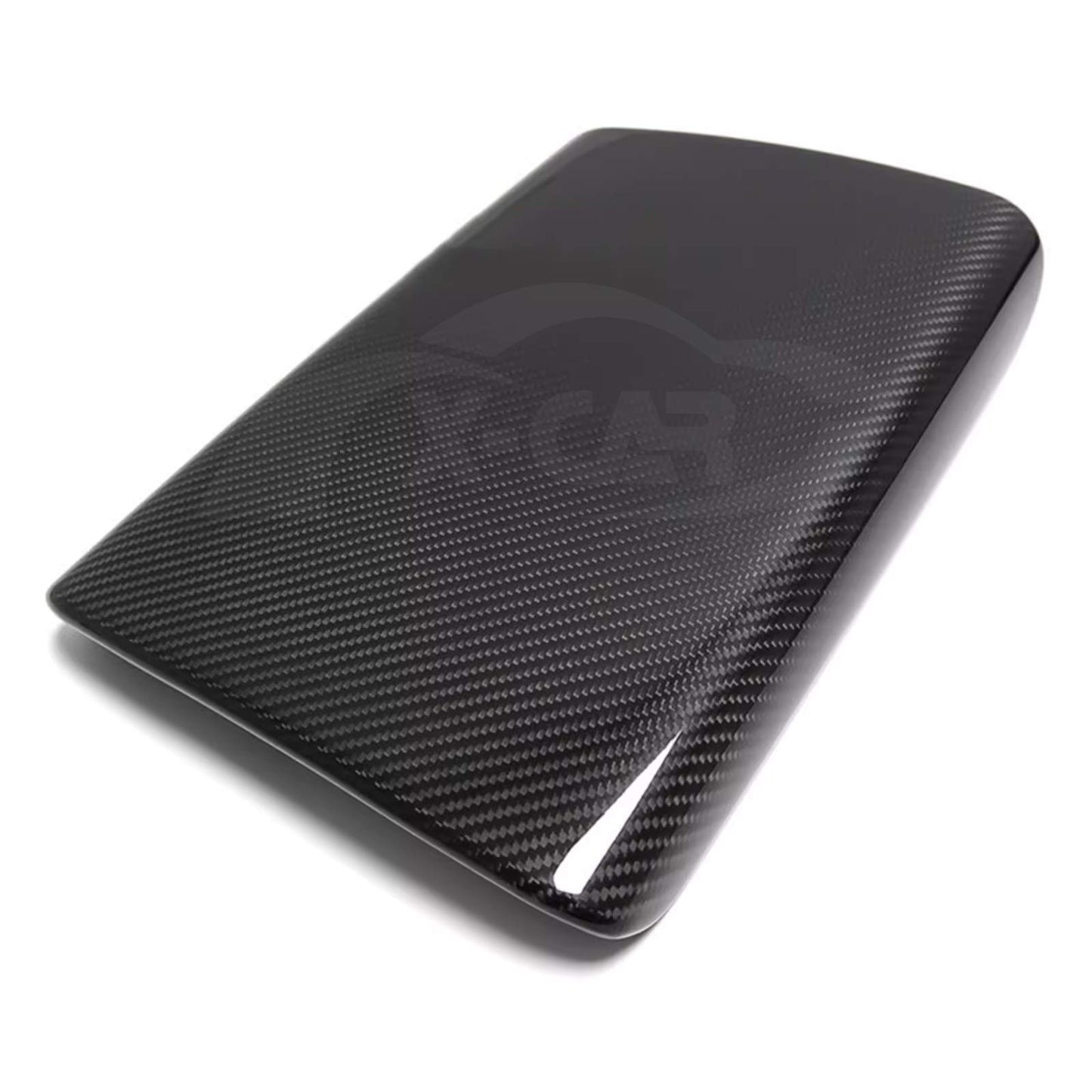 Center Console Armrest Pad Cover for Tesla Model Y L 6-Seat 2026-Onwards Carbon Fiber Style Interior Decoration Protector Accessories