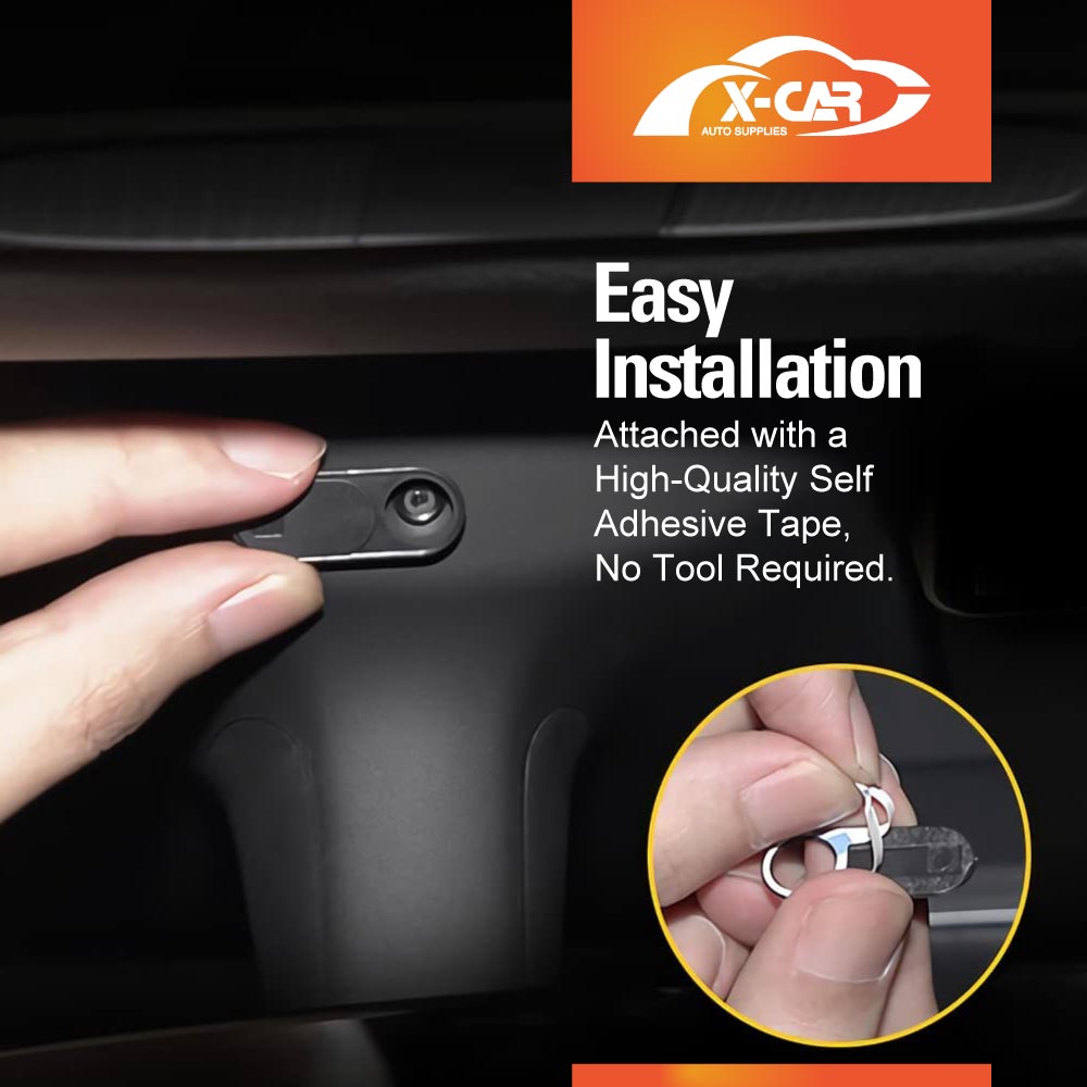 Slide Camera Cover for Tesla Model Y L 6-Seat 2026-Onwards Privacy Protector Replacement Accessories 6 Pieces Set