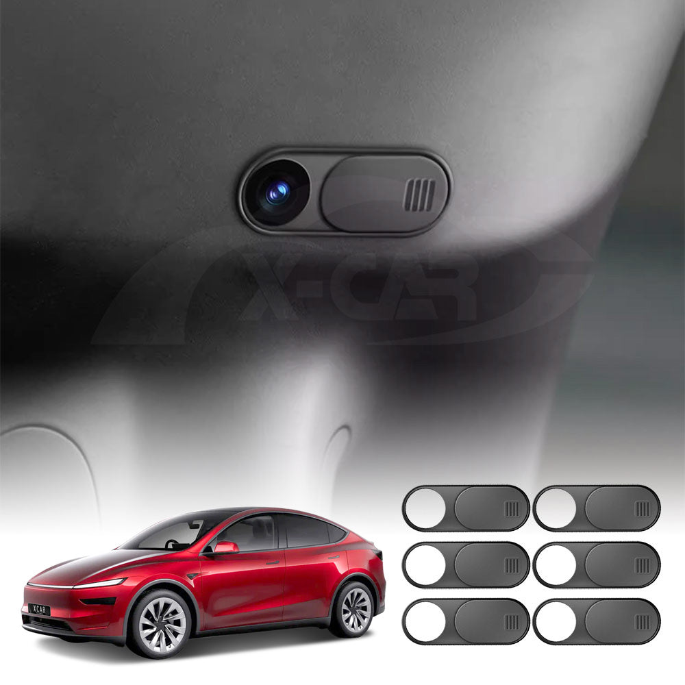 Slide Camera Cover for Tesla Model Y L 6-Seat 2026-Onwards Privacy Protector Replacement Accessories 6 Pieces Set