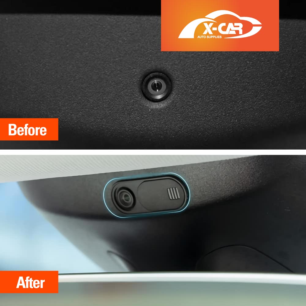Slide Camera Cover for Tesla Model Y L 6-Seat 2026-Onwards Privacy Protector Replacement Accessories 6 Pieces Set