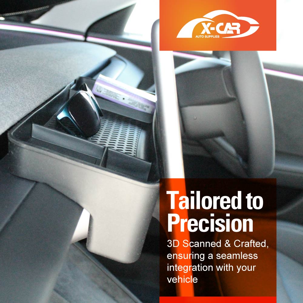 Center Screen Console Dash Tray for Tesla Model Y L 6-Seat 2026-Onwards Organizer Hidden Storage Car Tissue Sunglasses Holder