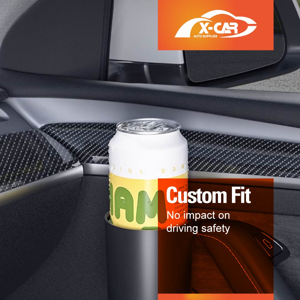Cup Holder Rack for Tesla Model Y L 6-Seat 2026-Onwards Car Interior Door Mount Set of 2