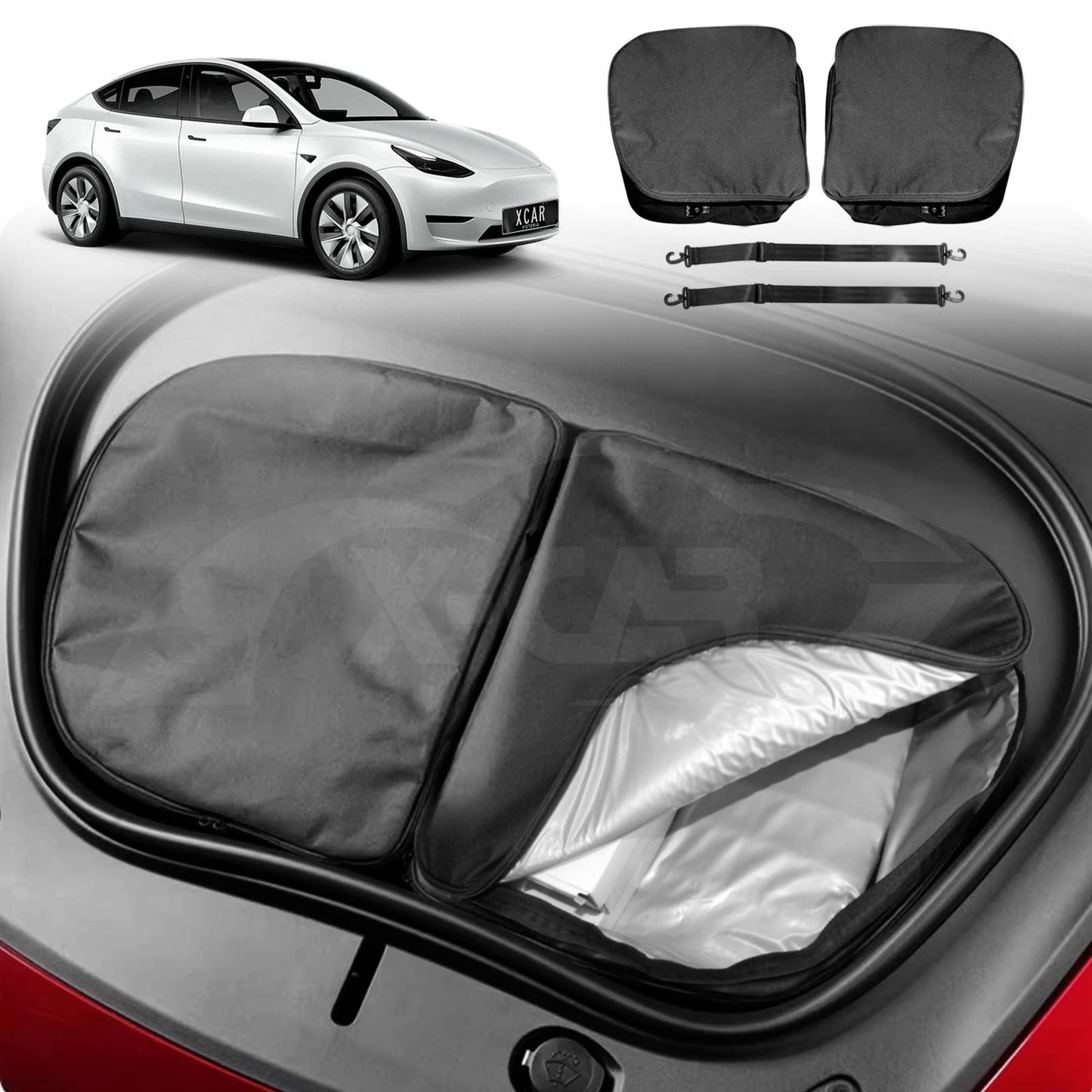 Front Trunk Cooler Bags for Tesla Model Y 2022-2025 Frunk Storage Organizer Accessories