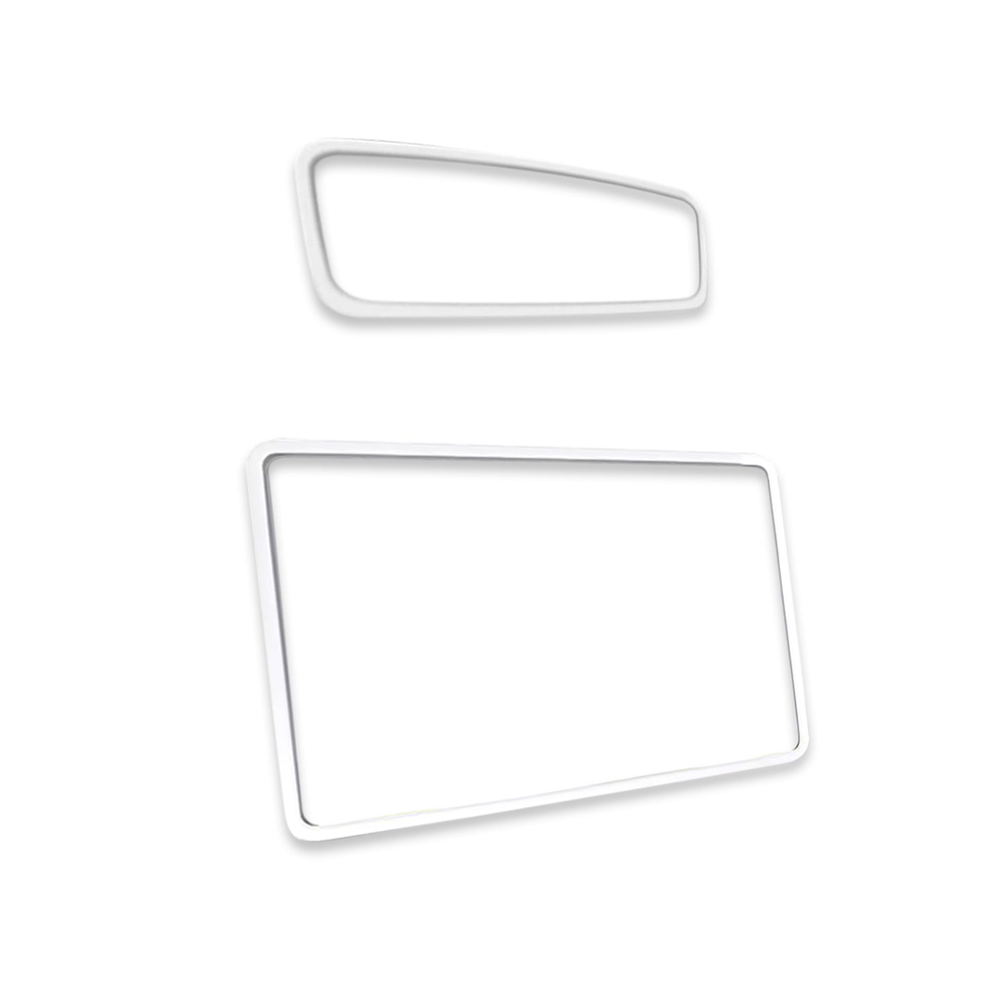 Screen Protector Rearview Mirror Frame for Tesla Model Y L 6-Seat 2026-Onwards Protection Silicone Cover Case Accessories White