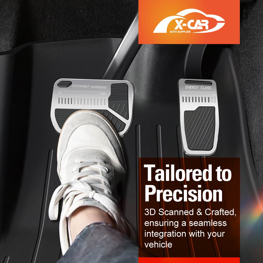Performance Foot Pedals Pads Cover for Tesla Model Y L 6-Seat 2026-Onwards Aluminum Non-Slip Anti-Slip Accelerator Brake Accessories