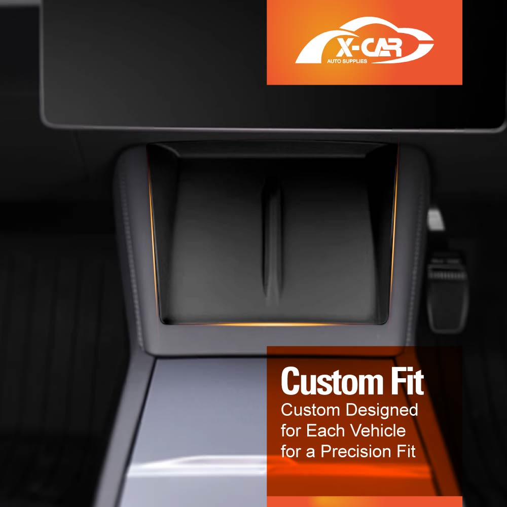 Black Silicone Anti-Slip Mat For Tesla Model Y L 6-Seat 2026-Onwards Center Console Wireless Charger Protective Pad