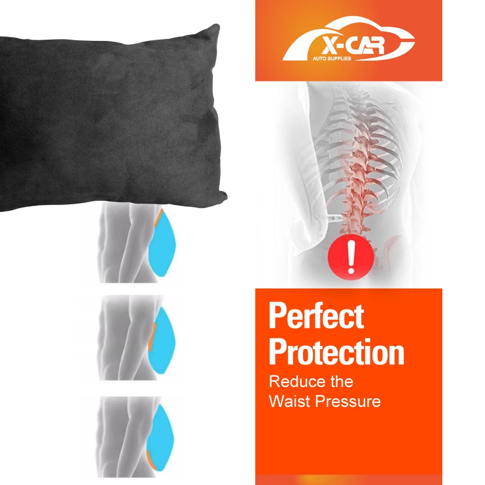 Black Waist Support Pillow for Tesla Model Y L 6-Seat 2026-Onwards Car Seat Lumbar Rest Pad Cushion Accessories