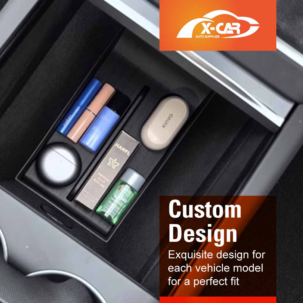 Centre Console Organizer Tray for Tesla Model Y L 6-Seat 2026-Onwards Storage Box Car Interior Accessories