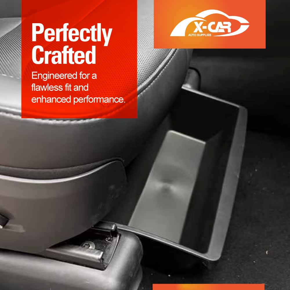 Car Under Seat Storage Box for Tesla Model Y L 6-Seat 2026-Onwards Front Seats Organizer Tray