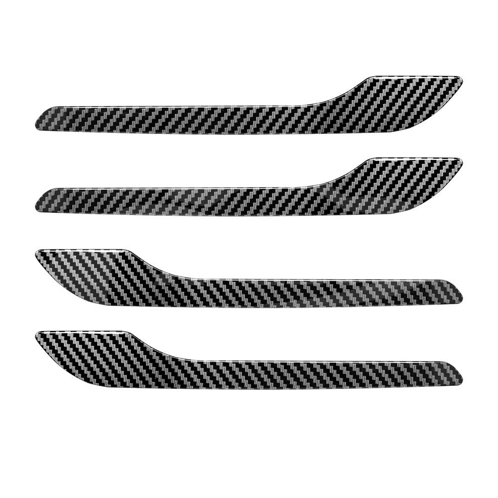 Modified Trims for Tesla Model Y L 6-Seat 2026-Onwards Decoration Door Handle Protection Kit Carbon Fibre Style Cover Wrap