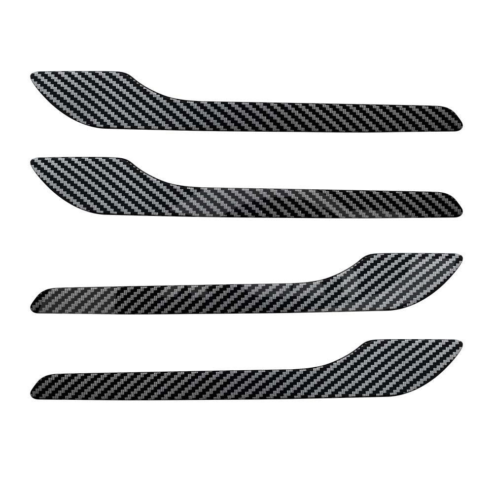 Modified Trims for Tesla Model Y L 6-Seat 2026-Onwards Decoration Door Handle Protection Kit Matt Carbon Fibre Style Cover Wrap