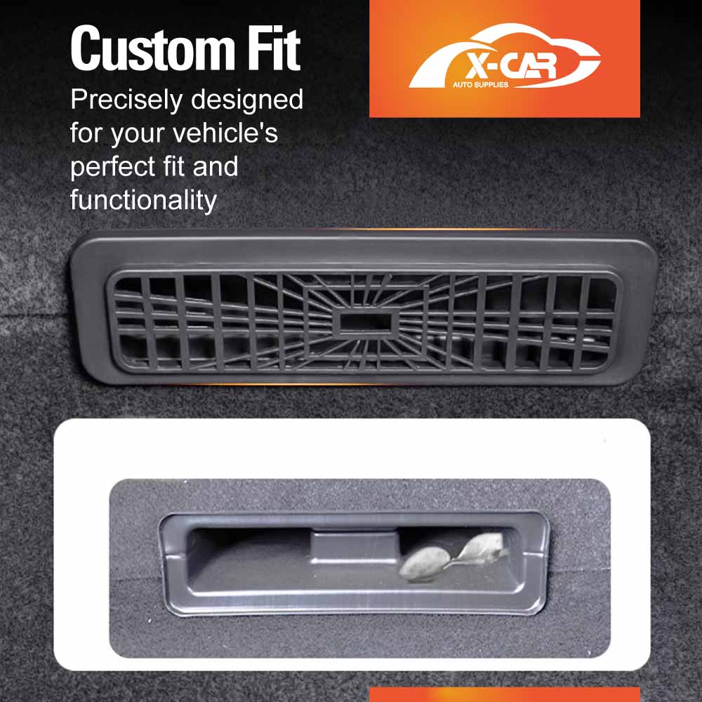 Rear Under Seat Air Conditioning Vent Covers for Tesla Model Y L 6-Seat 2026-Onwards Flow Grille Protectors Set of 2
