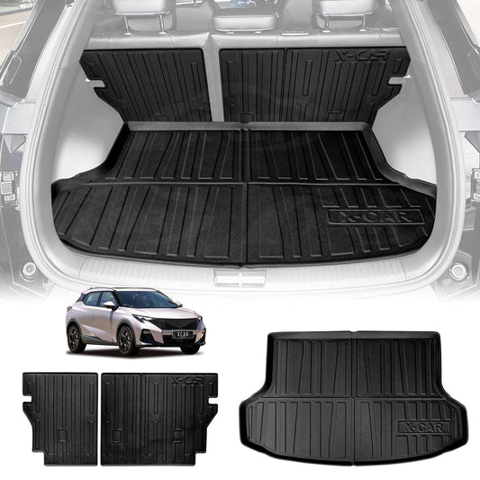 Boot Liner Set for GAC EMZOOM 2025-Onwards Upper Level Floor All Weather Heavy Duty Car Trunk Cargo Kick Mats Back Seat Protector