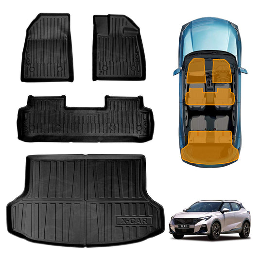 3D Floor Mats Boot Liner Set for GAC EMZOOM 2025-Onwards Upper Boot Level All Weather Heavy Duty Cargo Car Trunk Luggage Tray