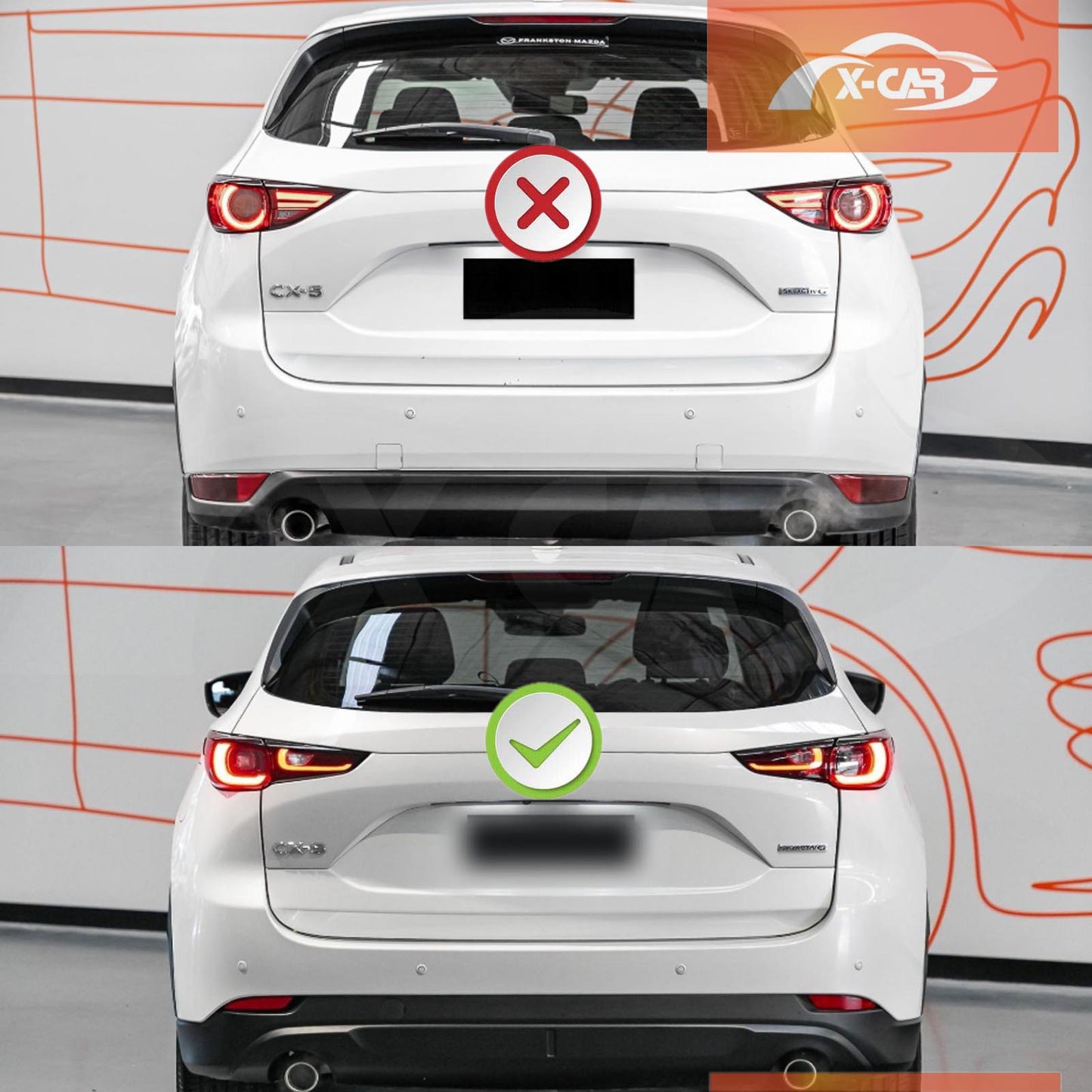 Mud Flaps Splash Guards for Mazda CX5 CX-5 2022-2025 Mudguard Fender Front and Rear Set of 4