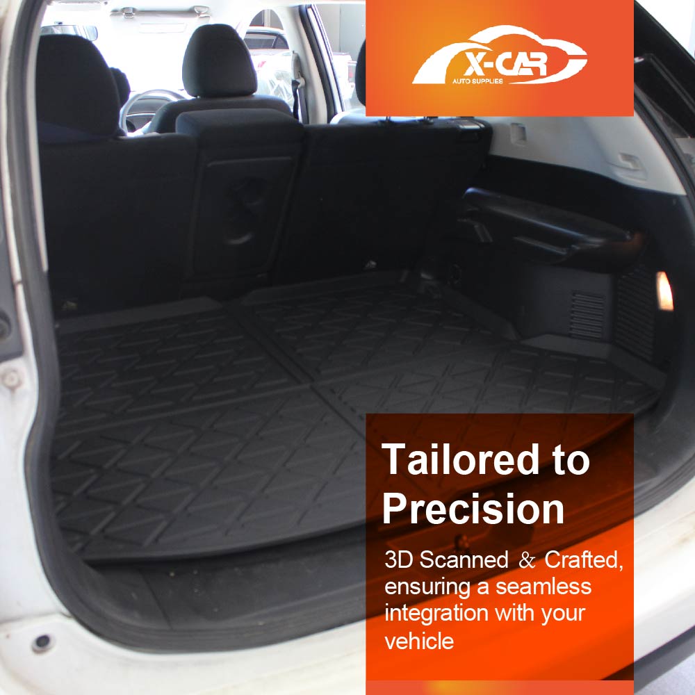 3D Floor Mats Boot Liner Set for Nissan X-trail Xtrail T32 2013-2022 All Weather Heavy Duty Cargo Kick Mats Back Seat Protector Cover