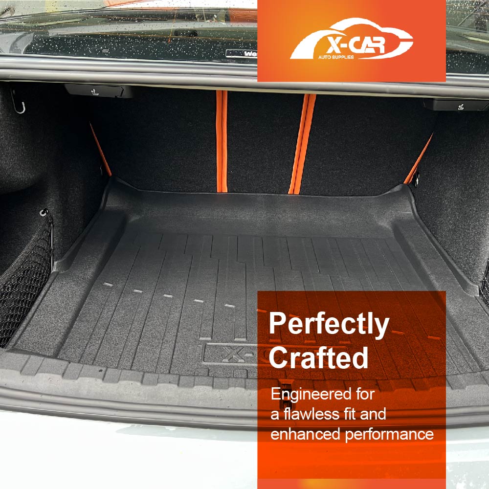 3D Floor Mats Boot Liner Set for BMW 3 Series & M3 Sedan 2019-Onwards All Weather Heavy Duty Cargo Car Trunk Luggage Tray