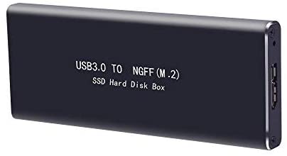 M.2 SATA SSD to USB 3.0 External SSD Reader Converter Adapter Enclosure with UASP, NGFF M.2 2280 2260 2242 2230 SSD with Key B/Key B+M