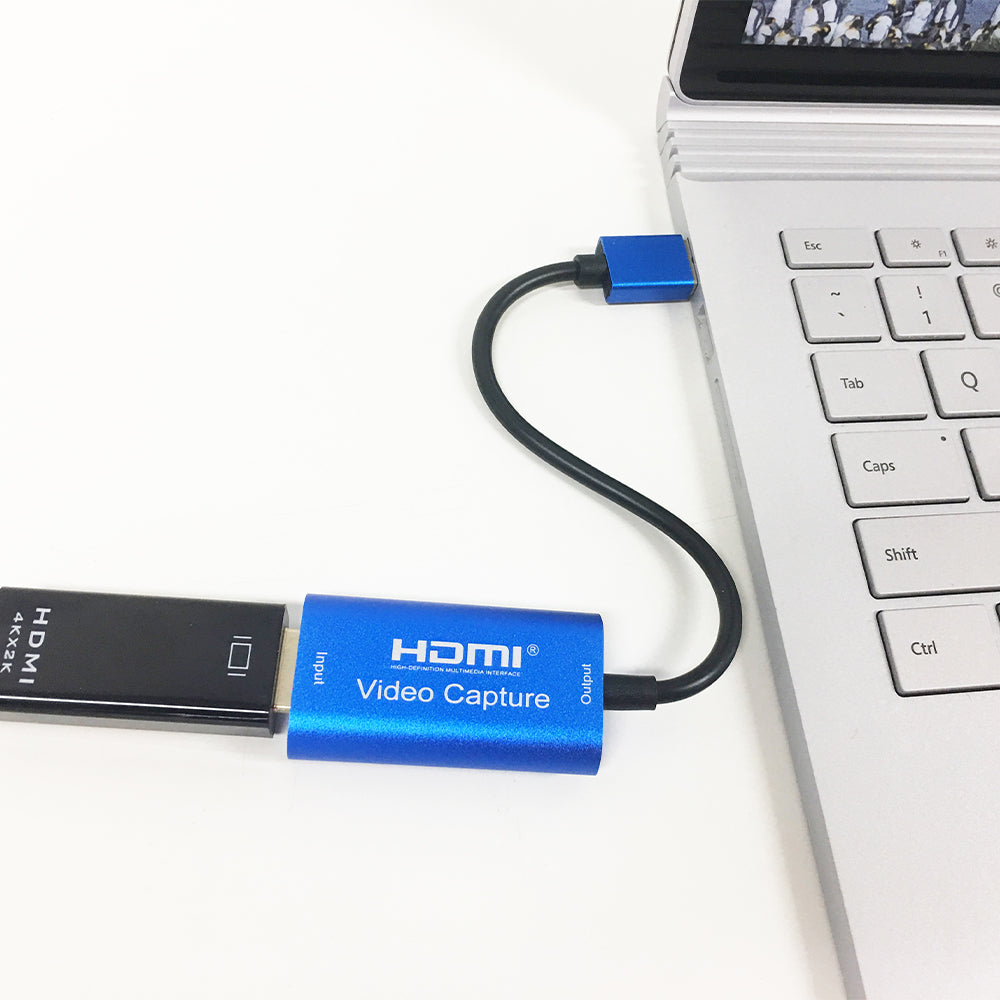 HDMI to USB3.0 Video Capture Card 4K/1080P 60fps Portable Video Converter for Game Streaming Live Broadcasts Video Recording