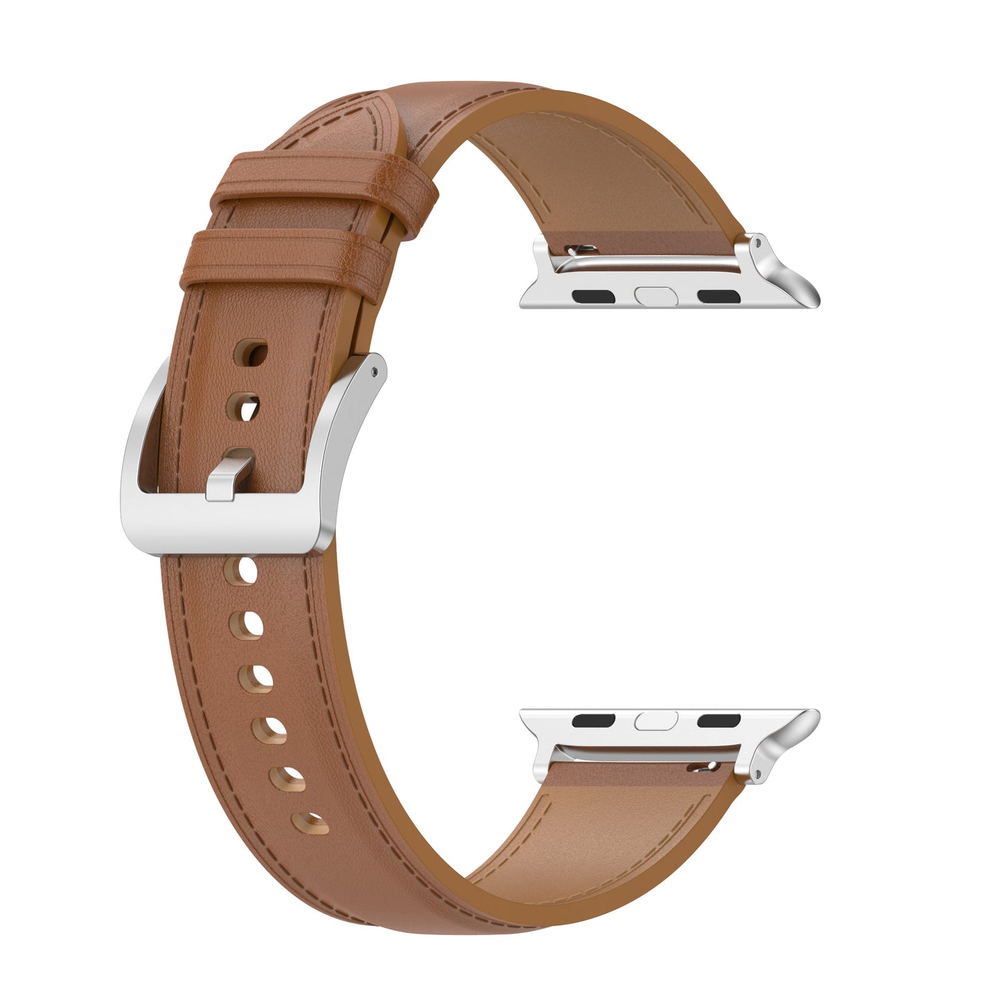 Leather Soft Band Replacement Strap For Apple Watch Series 7 6 5 4 3 2 1 SE Sport 42mm 44mm 45mm Brown