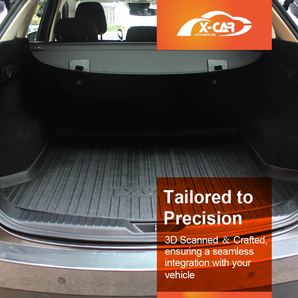 Boot Liner Back Seat Protector for Mazda CX5 CX-5 2017-2025 All Weather Heavy Duty Cargo Car Trunk Kick Mats