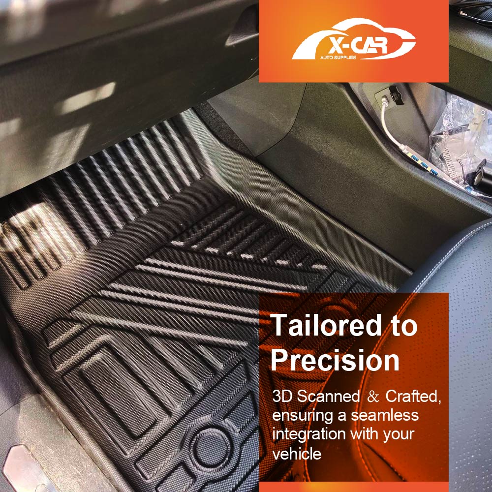 Floor Mats Boot Liner Set for GWM Haval H6/H6 GT 2021-Onwards All Weather Heavy Duty Cargo Kick Mats Back Seat Protector Cover