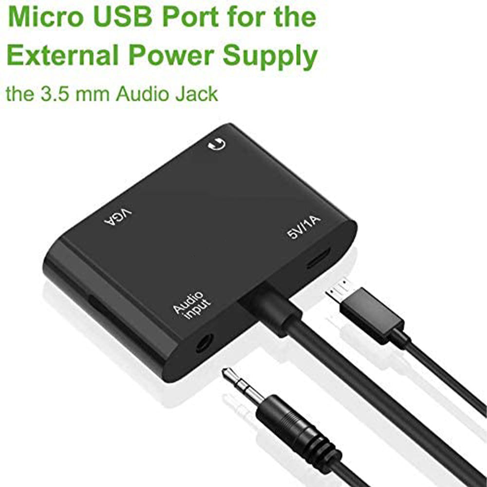 HDMI to VGA HDMI Adapter Dual Display 1080P Converter Splitter for PC Laptop Desktop