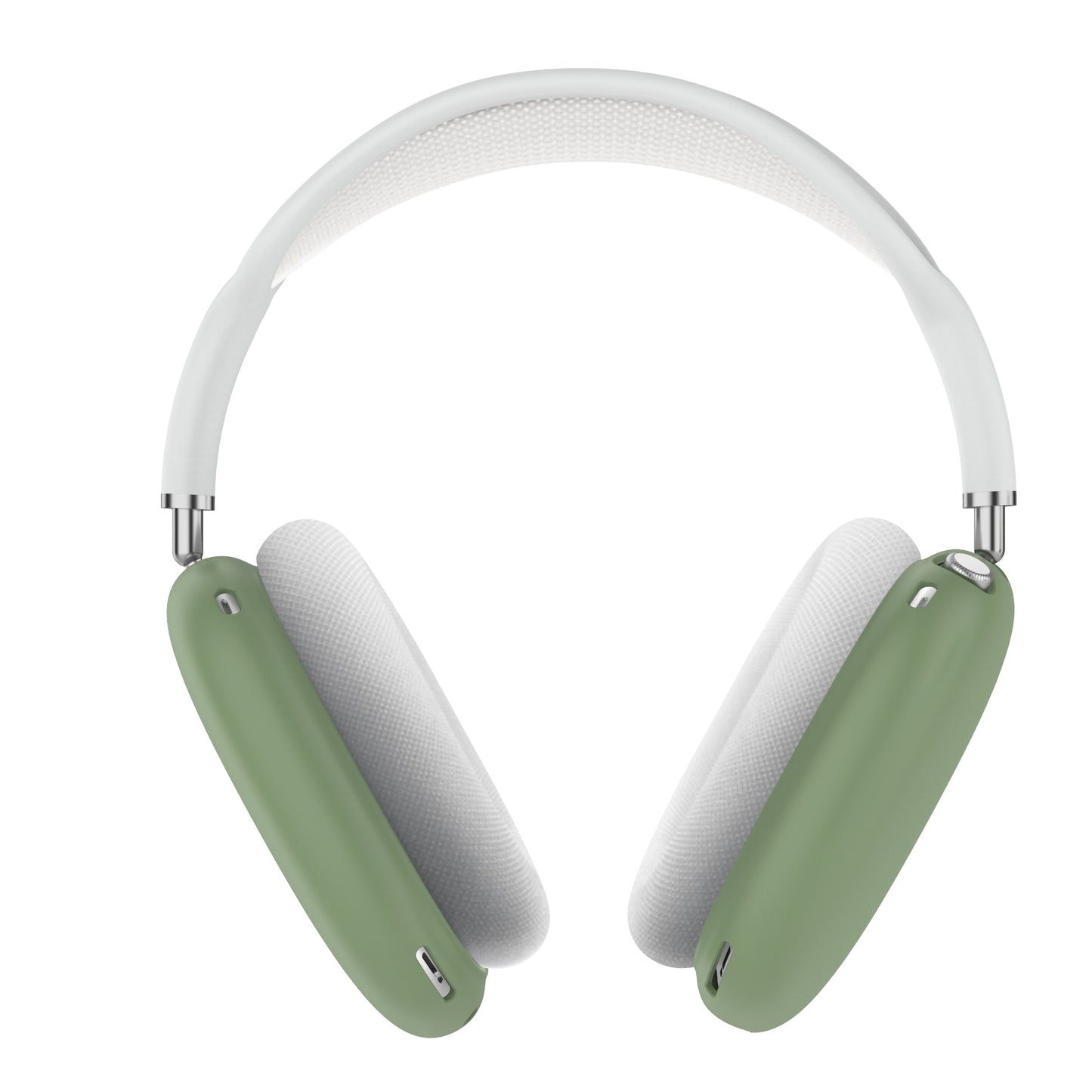 Green Silicone Case Compatible with Apple AirPods Max Headphone Shockproof Protector Anti-slip Shatter-Resistant Protective Frame Full Cover