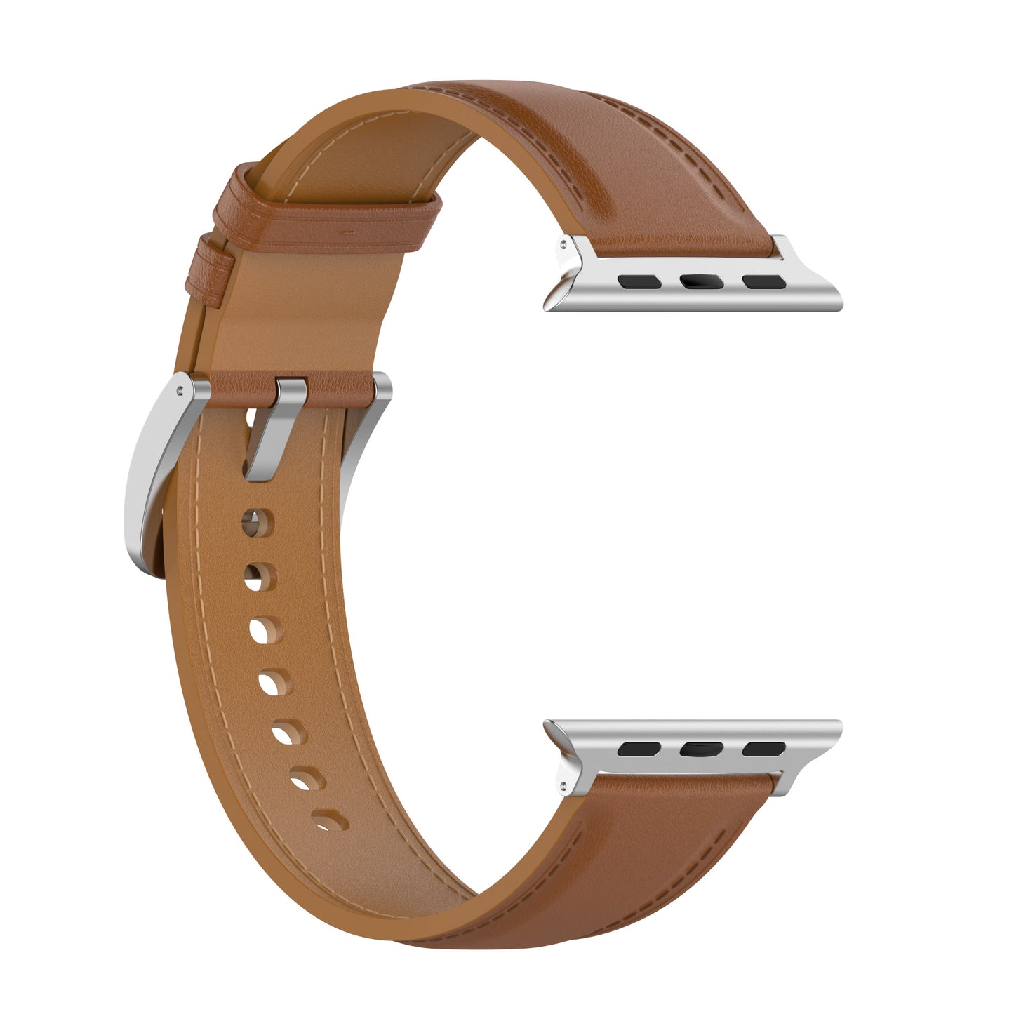 Leather Soft Band Replacement Strap For Apple Watch Series 7 6 5 4 3 2 1 SE Sport 42mm 44mm 45mm Brown