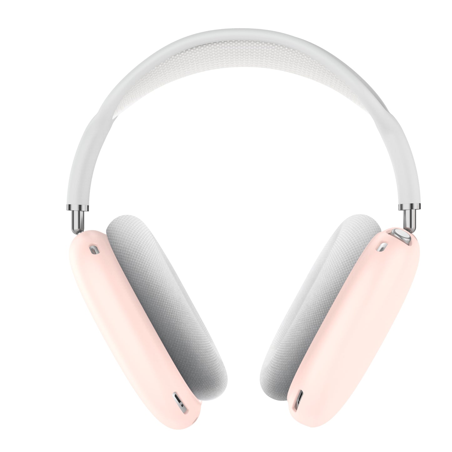 Pink Silicone Case Compatible with Apple AirPods Max Headphone Shockproof Protector Anti-slip Shatter-Resistant Protective Frame Full Cover