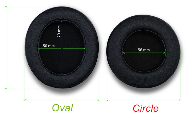 Replacement Cushion Ear Pads for Razer Kraken Pro V2 Oval Ear Gaming Headset Headphone