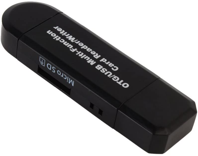 USB Card Reader Micro USB OTG Adapter SD/Micro SD Card Reader with Standard USB & Micro USB for Smartphones/Tablets