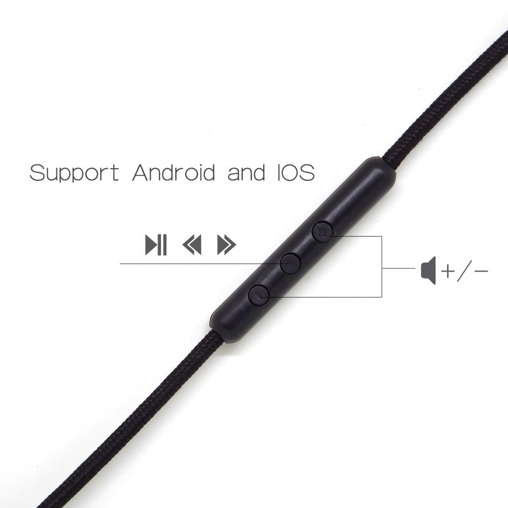 Replacement Audio Cable Cord with Mic Remote for Sennheiser Momentum/HD4.30/HD4.40 BT/HD4.50 BTNC/HD4.30i/HD4.30G Headphone